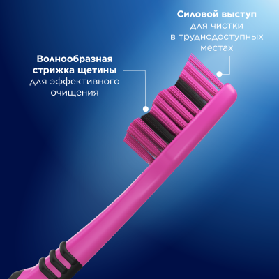 ORAL_B Зубная щетка 1 2 3 Классик 40 средняя, 2 шт