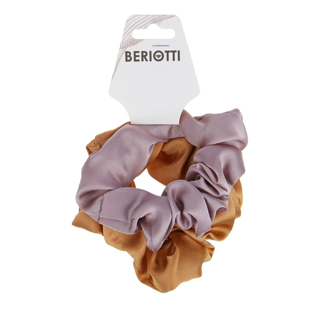 Набор резинок для волос BERIOTTI 2шт, 8/10см, полиэстер, 6 цветов