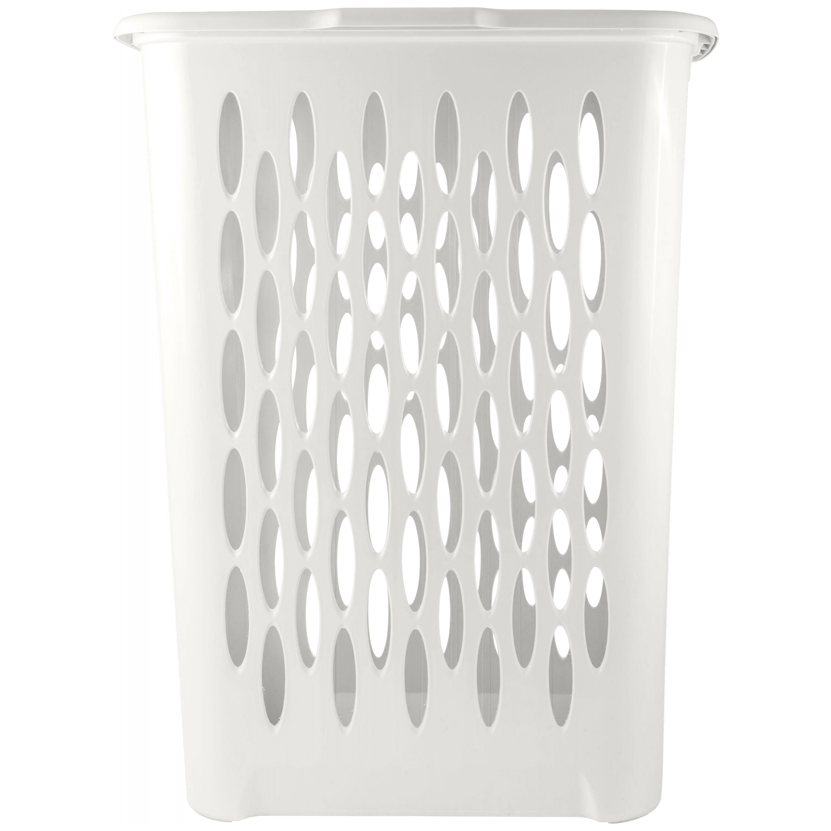 Корзина для белья Keeplex Light, с откидной крышкой, 37 л, 42.2х29х51.5 см, белое облако
