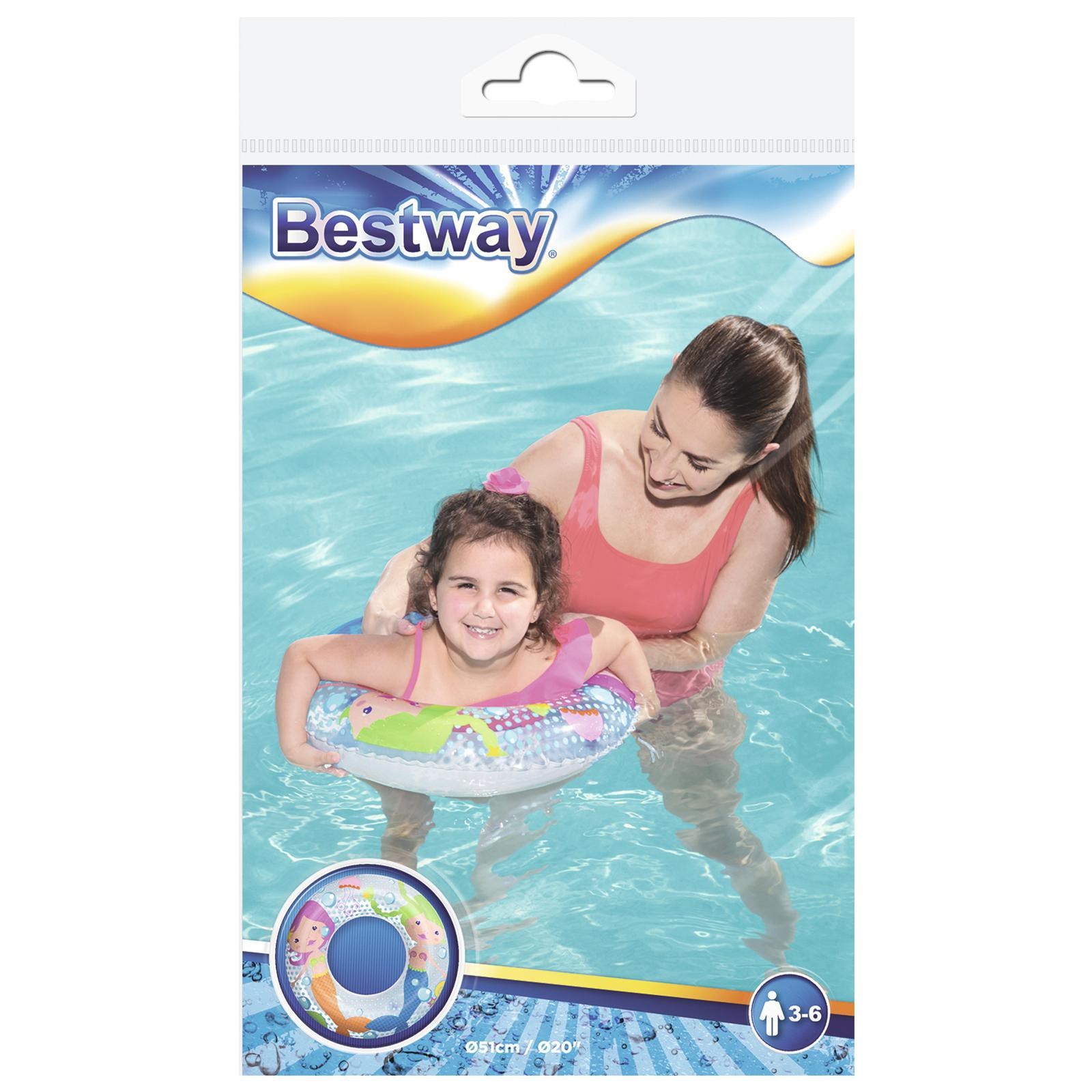 Круг для плавания Bestway «Морские приключения», надувной, d=51 см, от 3-6 лет, МИКС