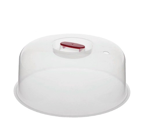Крышка для СВЧ п/м ПОЛИМЕРБЫТ, D220мм, с ручкой, прозрачный