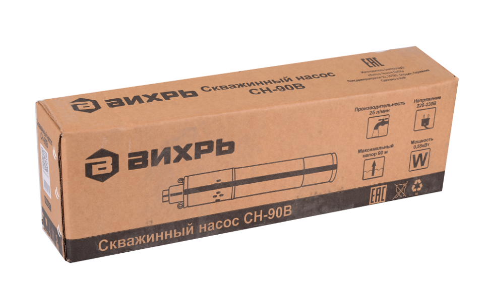 Скважинный насос СН-90В Вихрь 68/3/3