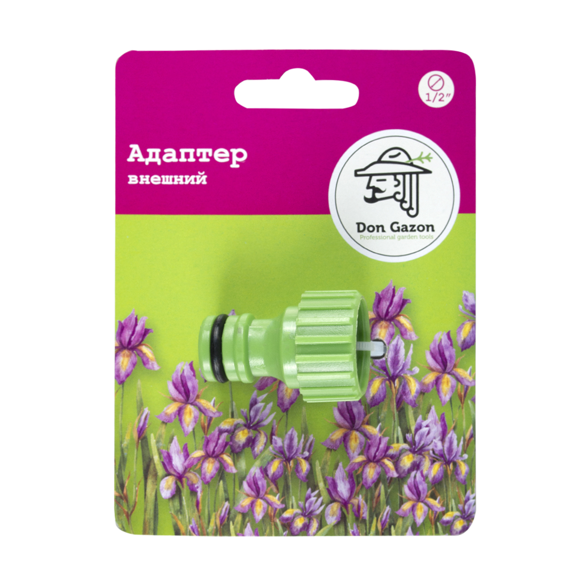 Адаптер с наружной резьбой для шлангов Don Gazon, 1/2"