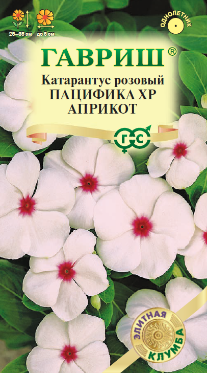 Семена Катарантус Пацифика XP Априкот* 5 шт. серия Элитная клумба