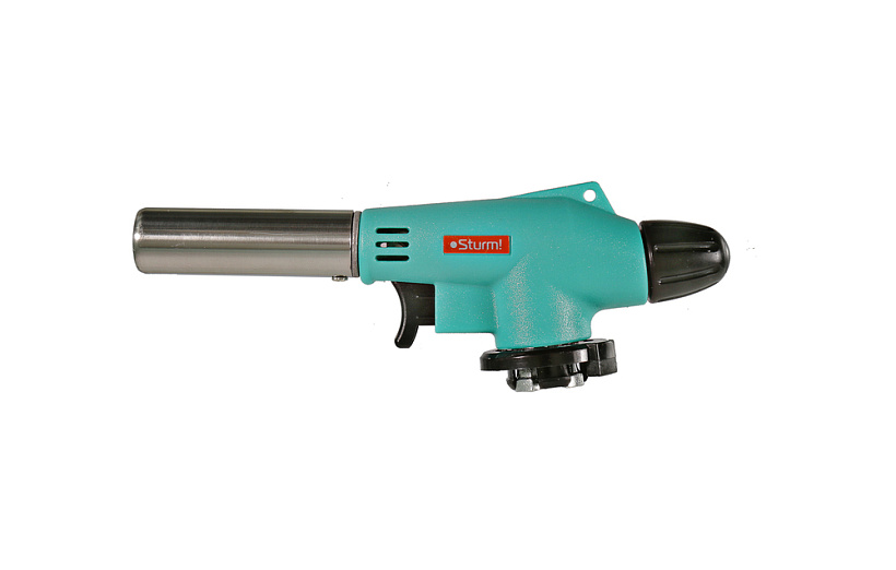 Горелка газовая,пьезоподж.(курок),керамика,рег.пламени,увелич.мощность,Sturm!