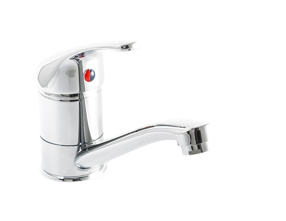 Смеситель Кухня SANTREK AQUA-635  "MODERN" шар. d-40 SB58/SB57 короткий нос(на гайке)