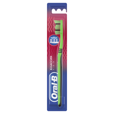 ORAL_B Зубная щетка 123 Классик 40 Medium 1 шт