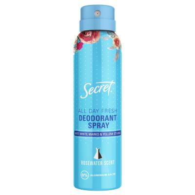 SECRET Аэрозольный дезодорант Rosewater scent 150 мл