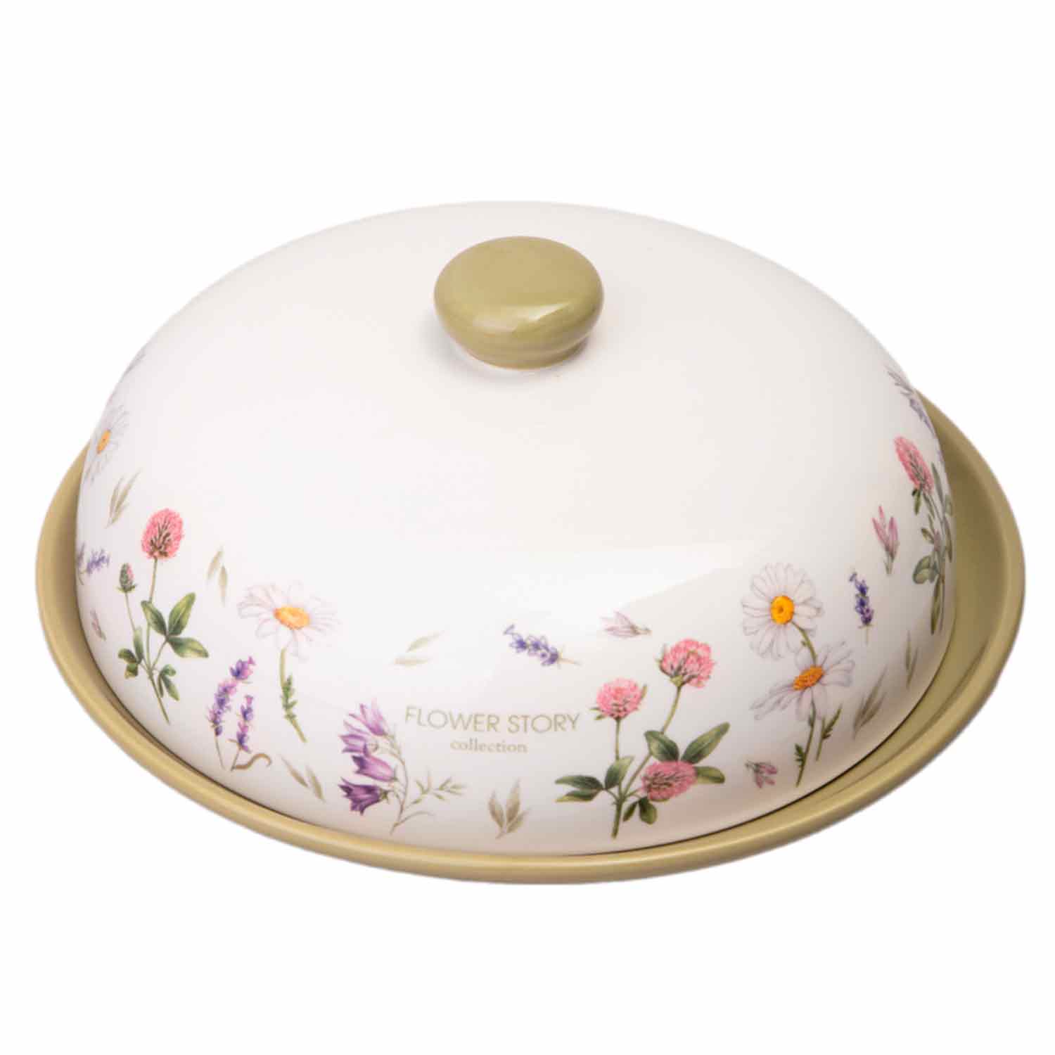 Блюдо для блинов Agness "Flower Story" 23*10 см