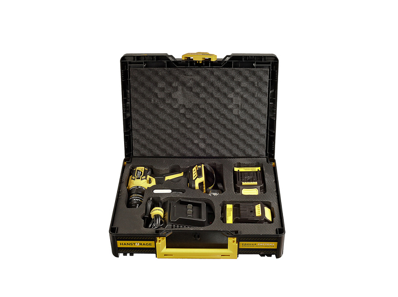 Дрель акк б/щ Hanskonner PLATINUM, 18В, 1BatterySystem, 65Нм, 2х2Ач, 13мм, кейс HS