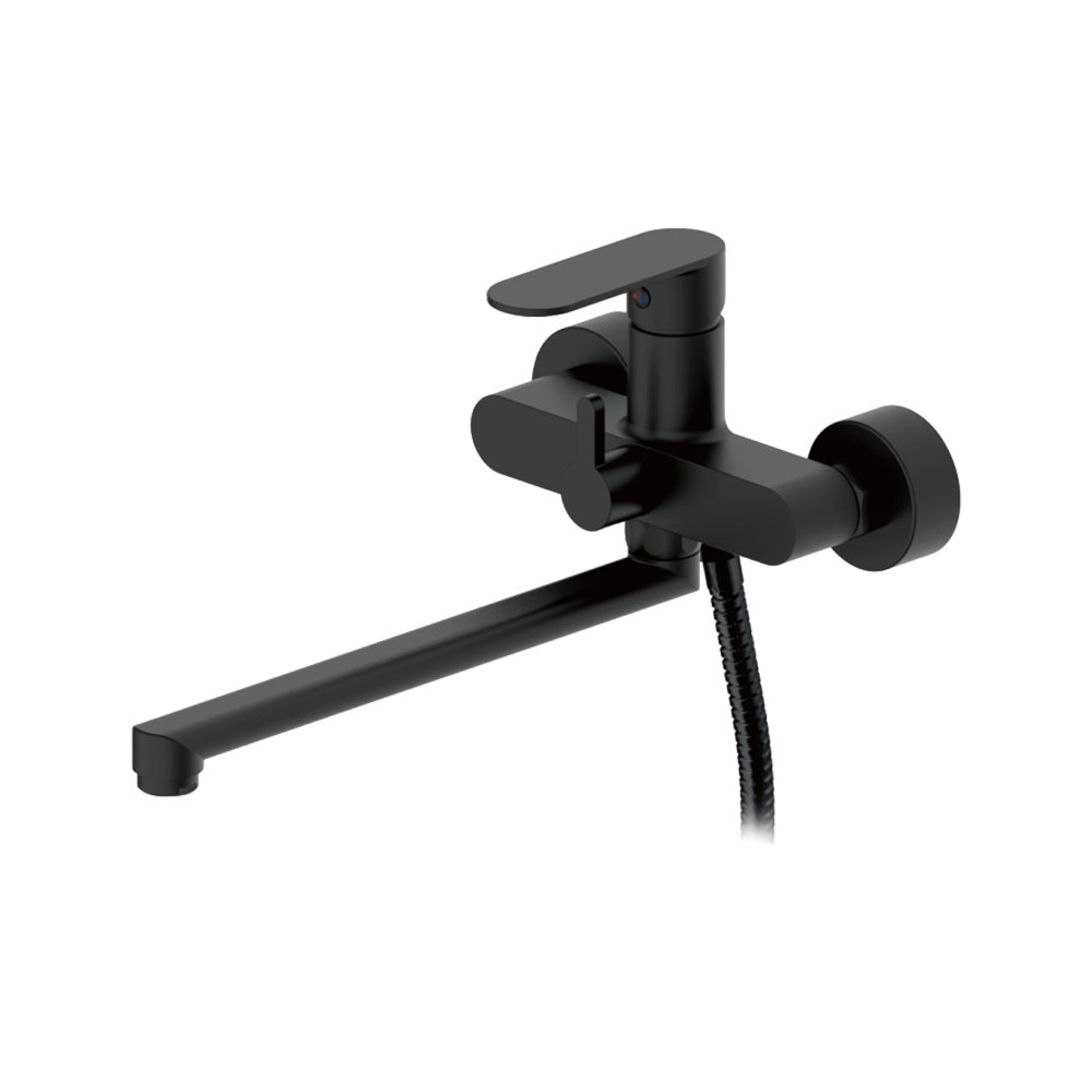 Cмеситель для ванны, длинный излив, латунь VALFEX Avior BlackVF.22590-7