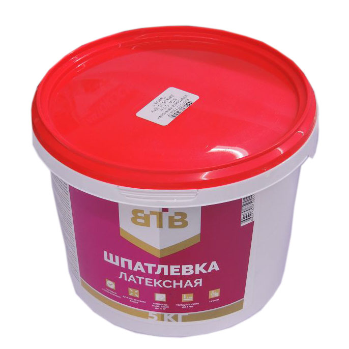 Шпатлевка ВТВ латексная, 5 кг