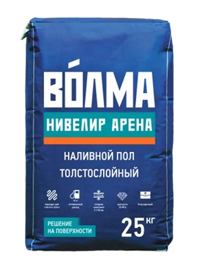 Наливной пол "ВОЛМА-Нивелир Арена" толстослойный , 25кг