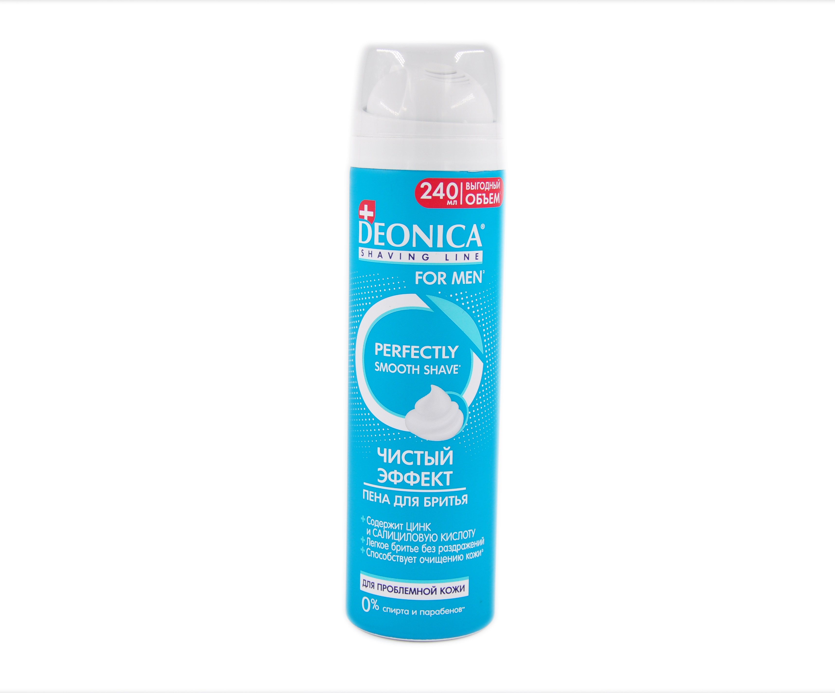 DEONICA FOR MEN Пена для бритья Чистый эффект 240 мл