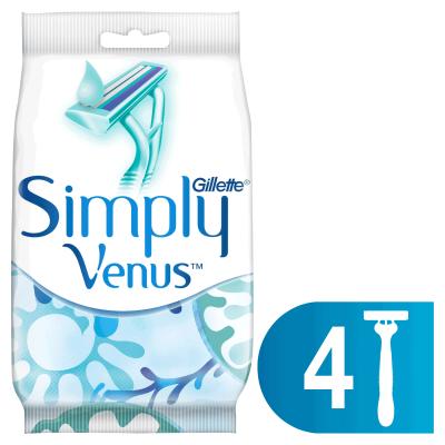 GILLETTE SIMPLY VENUS 2 Бритвы одноразовые для женщин 4 шт