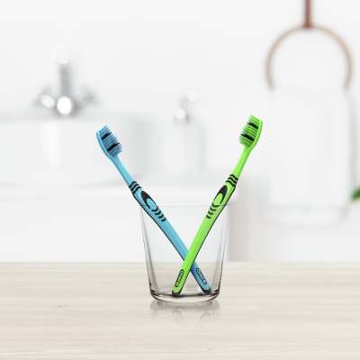 ORAL_B Зубная щетка 1 2 3 Классик 40 средняя, 2 шт