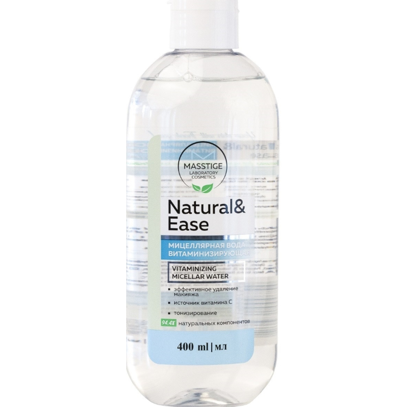 Мицеллярная вода витаминизирующая Masstige NATURAL&EASE 400 мл