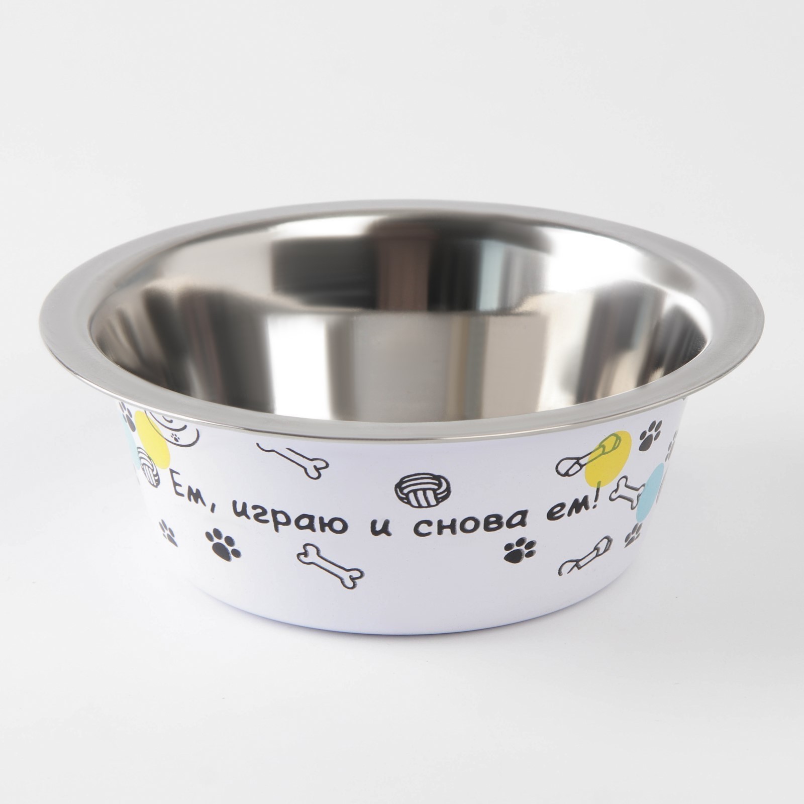 Миска "Ем, играю и снова ем", 350 мл
