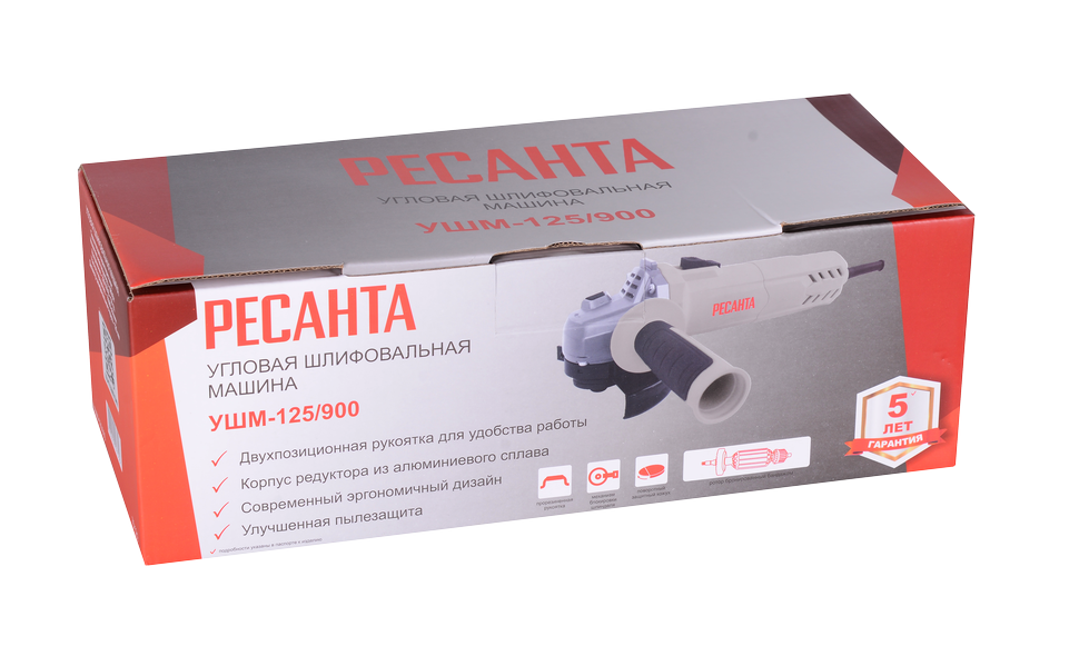 Углошлифовальная машина УШМ-125/900 Ресанта 75/12/2