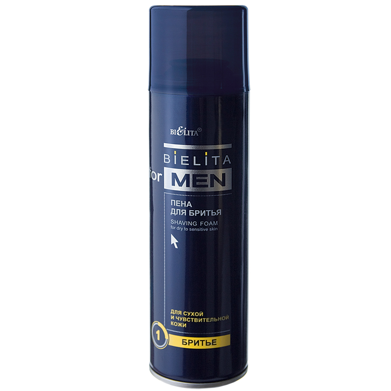 Пена для бритья, для сухой и чувствительной кожи Bielita Men 250 мл