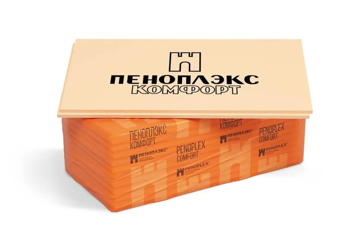 Экструзионный пенополистирол "ПЕНОПЛЭКС КОМФОРТ" 20х585х1185 С 1 шт.