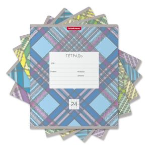 Тетрадь 24 листа, клетка, ErichKrause® Optima Check, ассорти