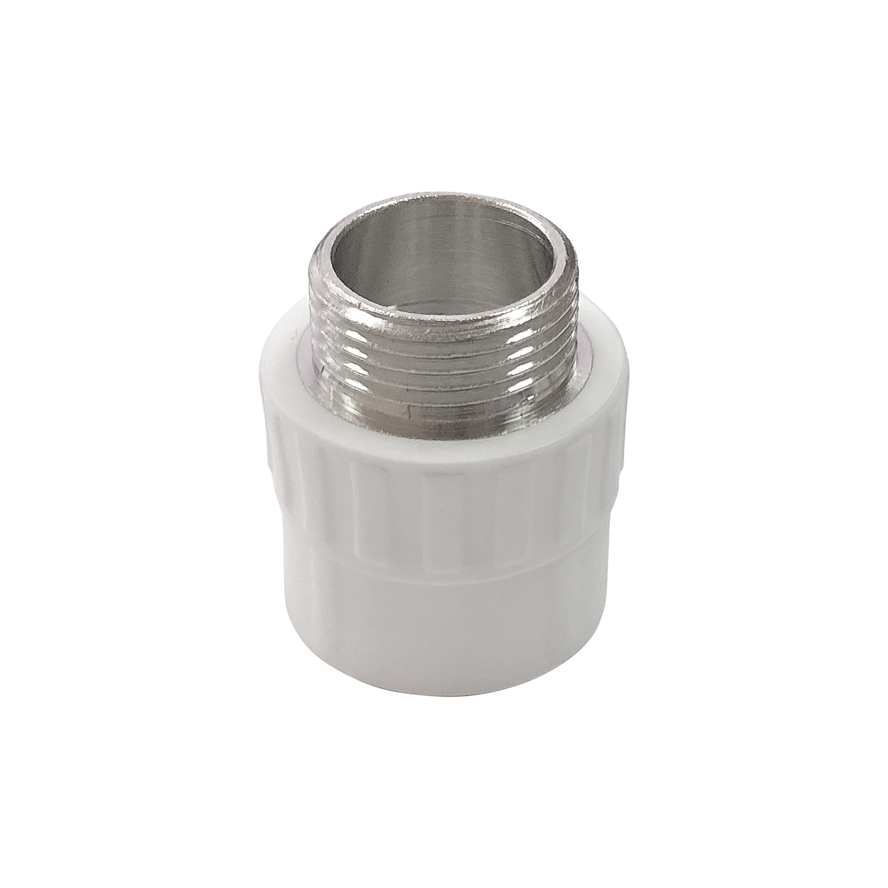 PRO Муфта переходная с наружной резьбой 20 х 1/2" , Valfex, БЕЛАЯ