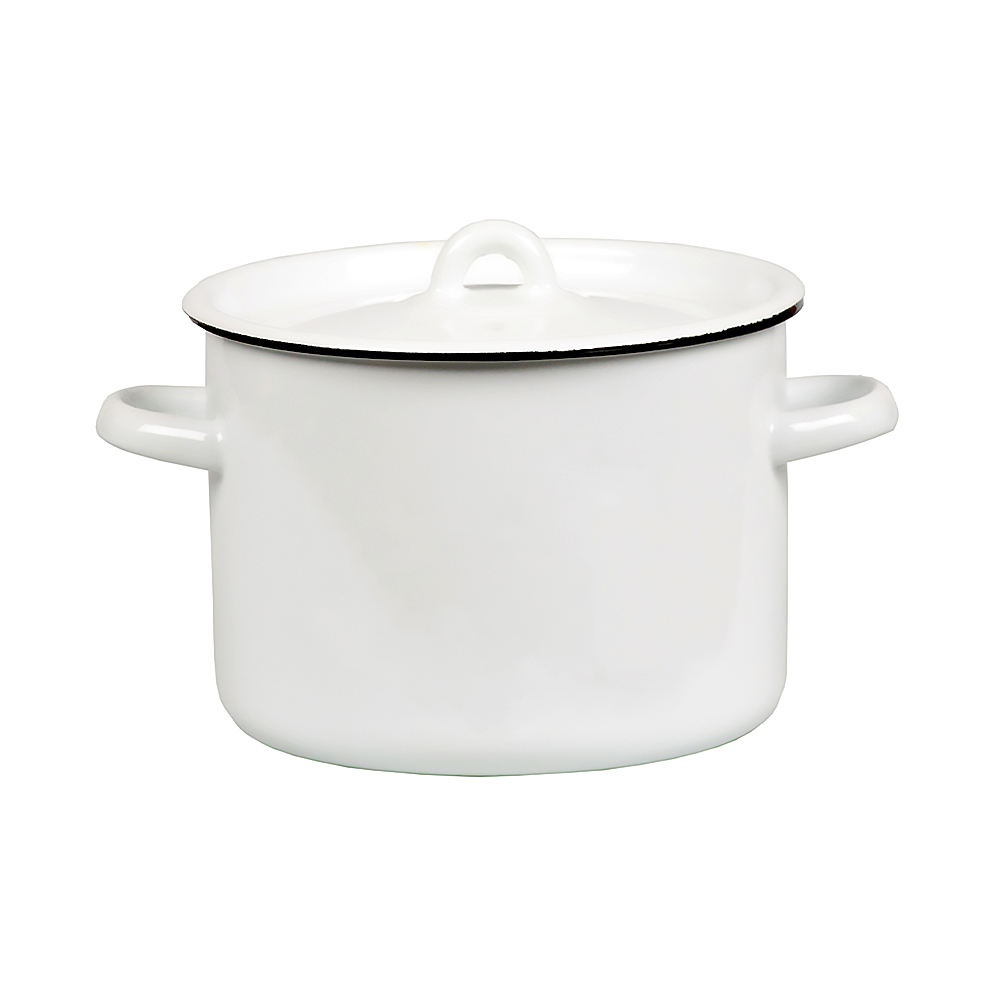 Кастрюля эмалированная СтальЭмаль с крышкой, 2,9 л