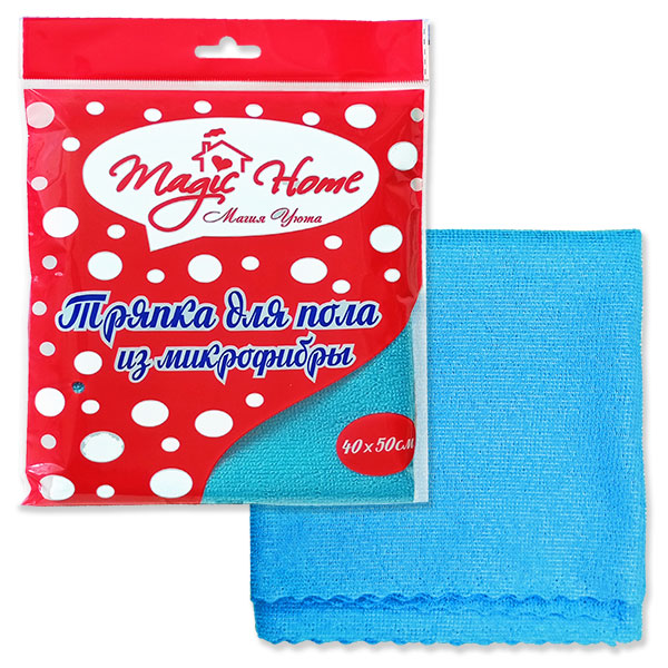 тряпка для пола из микрофибры 40*50см зигзаг Magic Home