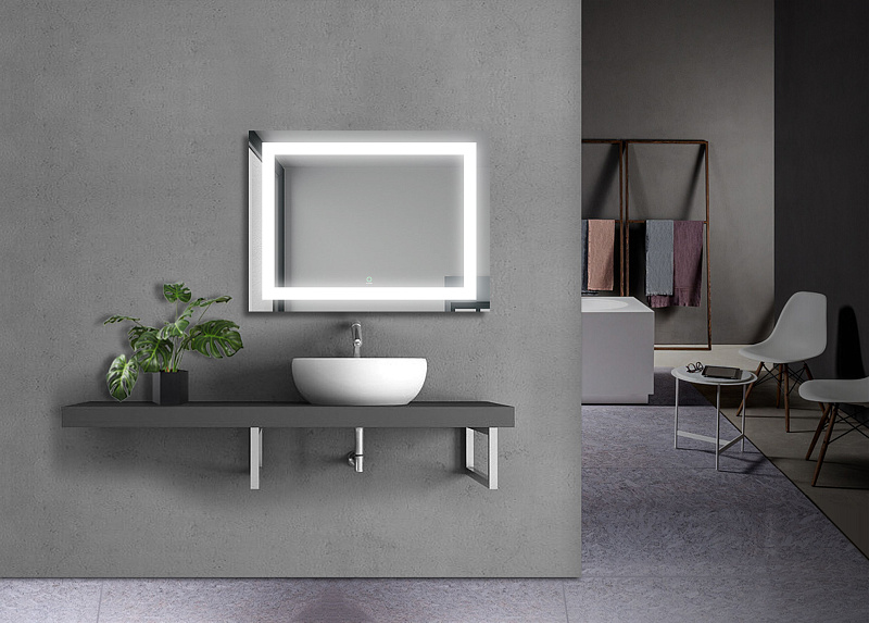 Зеркало AZARIO Alysa 800*680 сенсор выкл