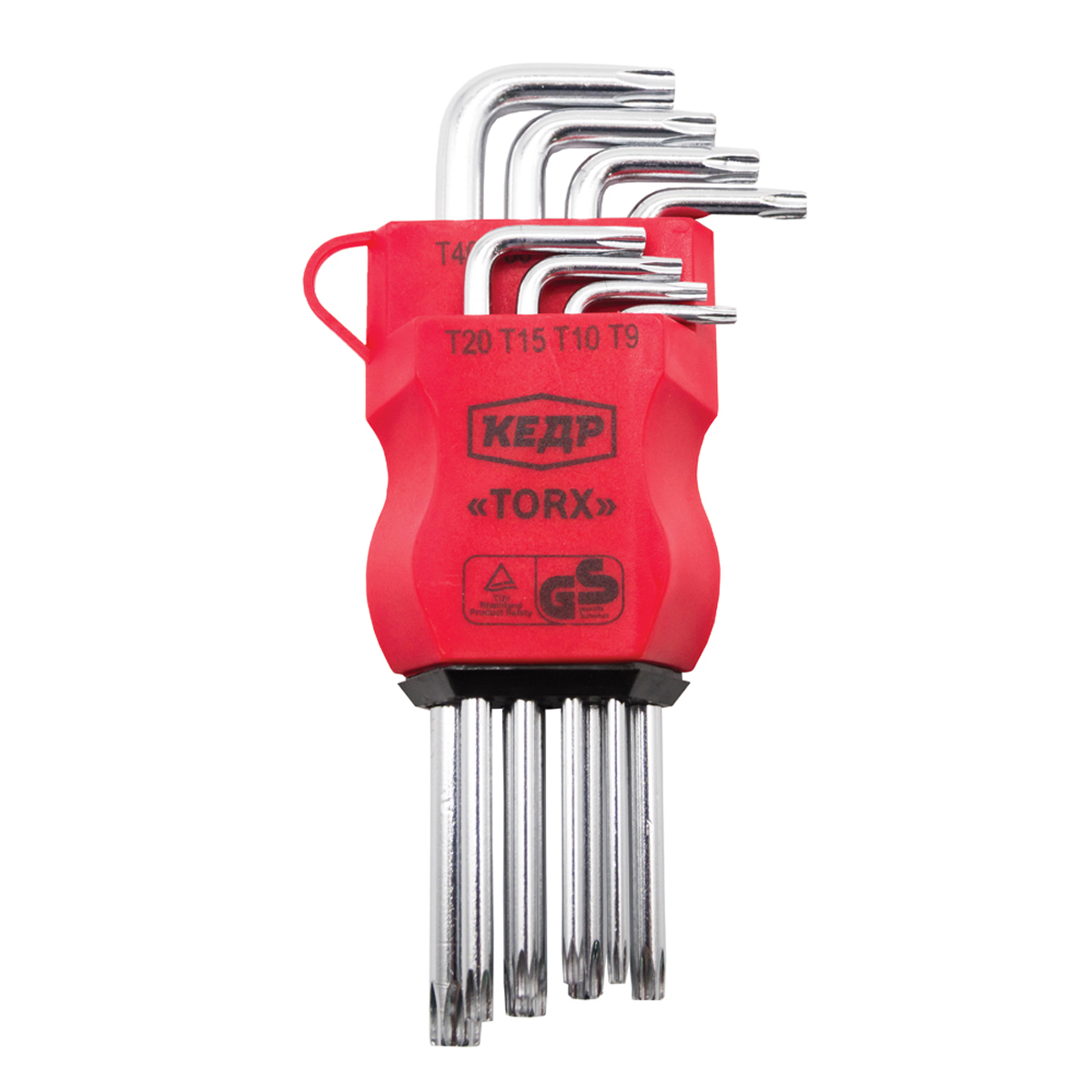 Ключи шестигранные Кедр Torx, Т9 - Т40, 8 шт