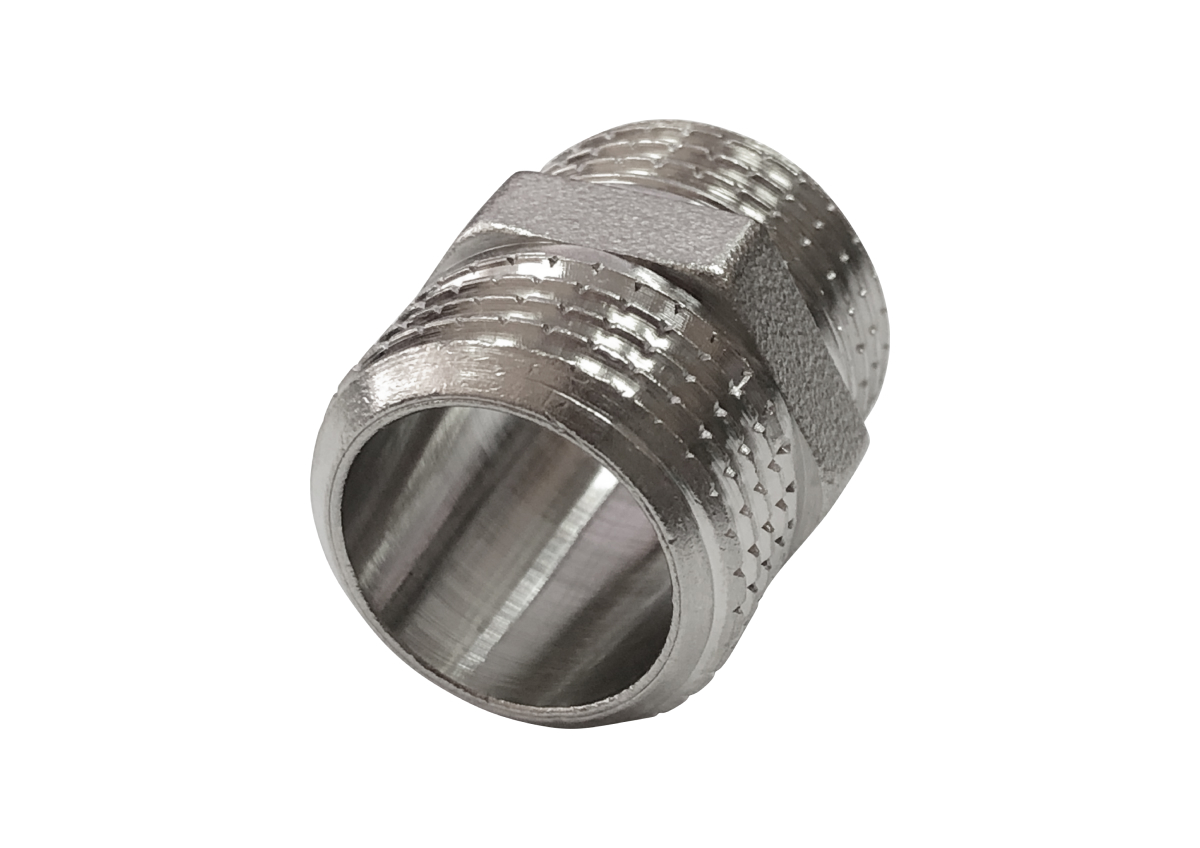 Ниппель НИКЕЛИРОВАННЫЙ VALFEX НР-НР 1/2"