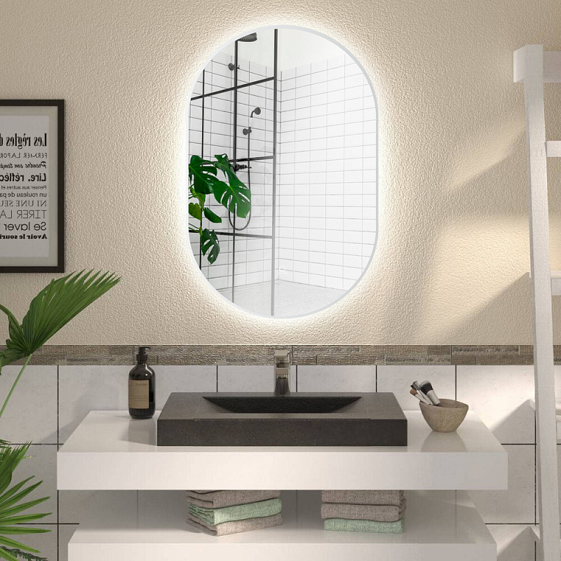Зеркало AZARIO Aria 600*900 сенсор выкл