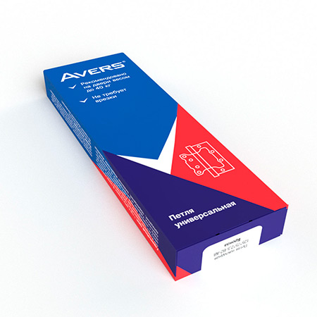 Петля накладная Avers 125*75*2,5-В2-АВ