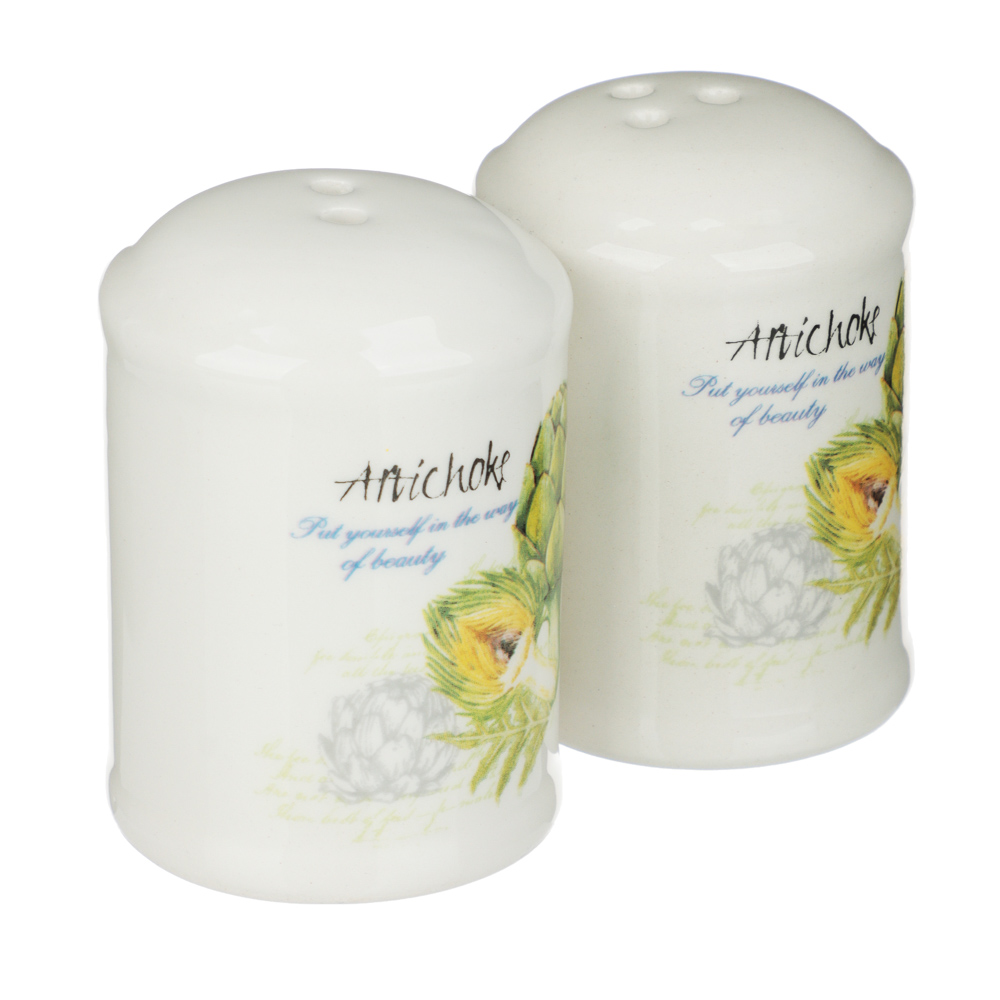 Солонка+перечница MILLIMI Артишоки 4,5х6,5см, керамика