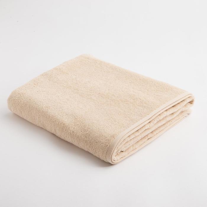 Полотенце махровое "Этель" Organic Beige 100х150 см, 100% хл, 420гр/м2