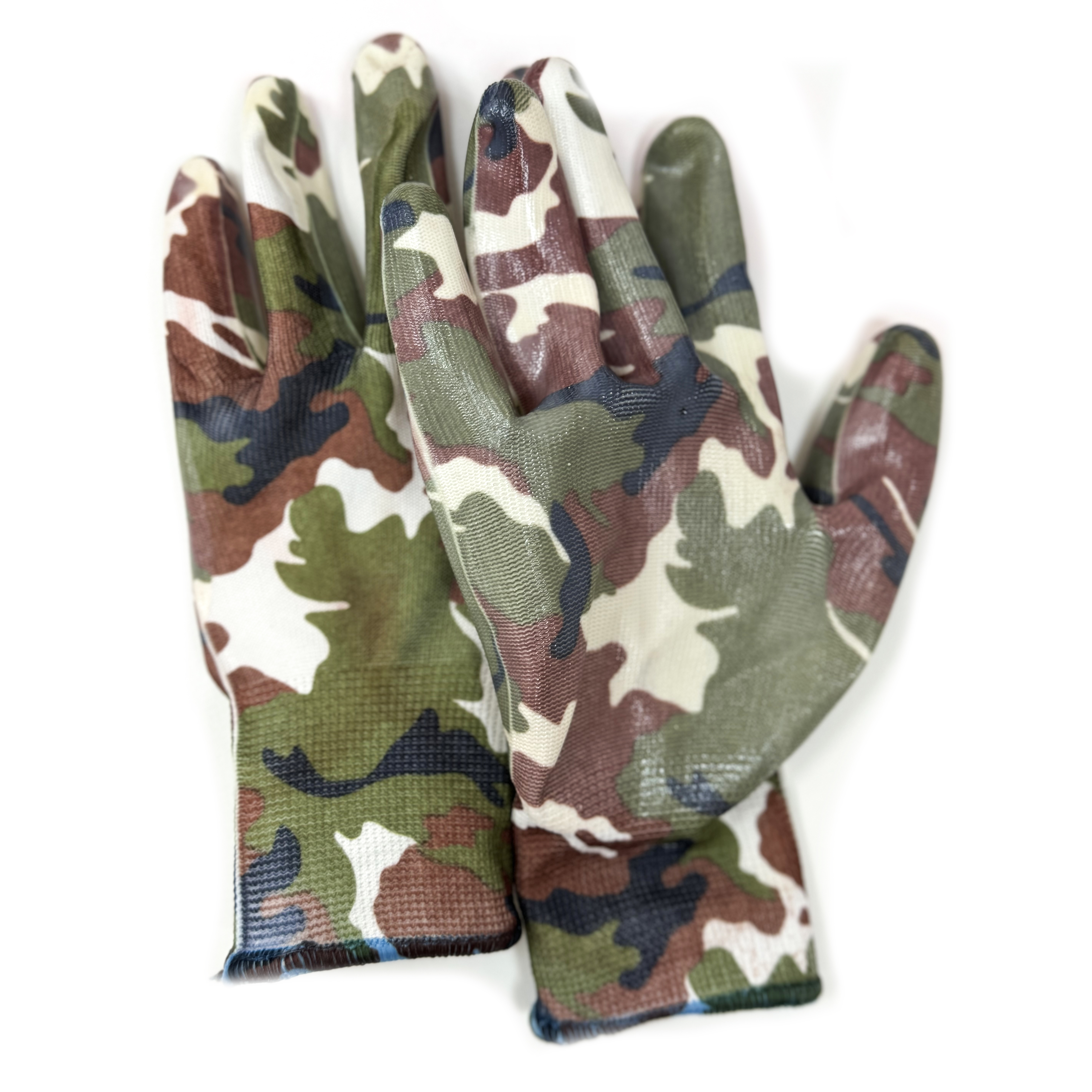 Перчатки нейлон Hortus Military 13 класс с нитриловым покрытием р.8 (М)