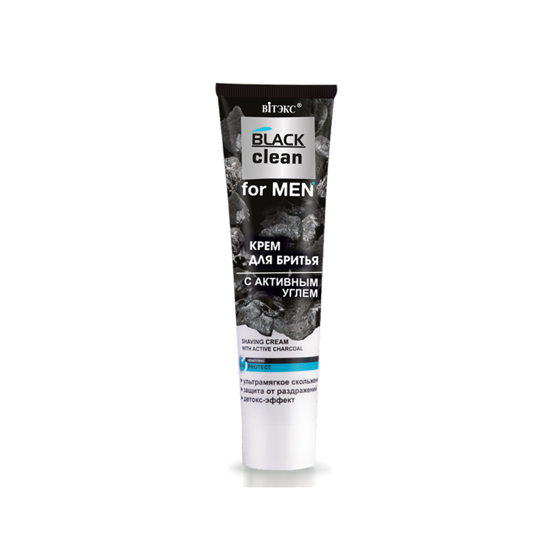 Крем для бритья с активированным углем Biтэкс BLACK CLEAN for MEN 100 мл