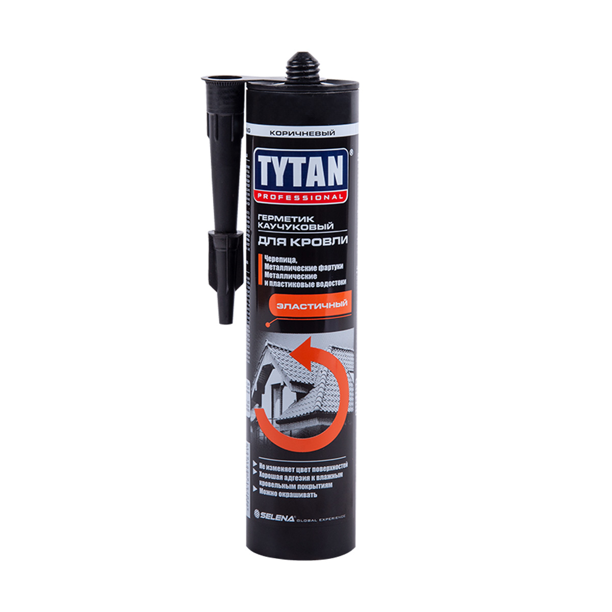 Каучуковый герметик для кровли Tytan Professional, 310 мл, коричневый