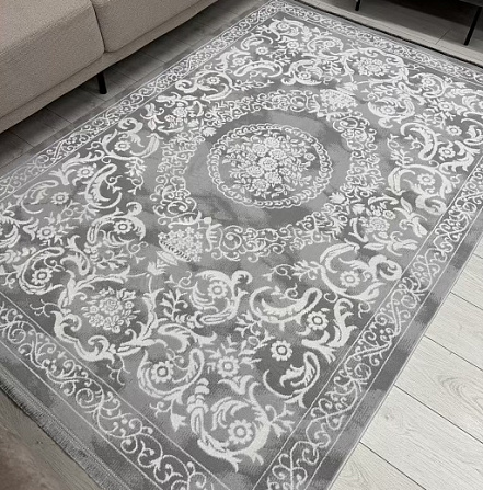Ковер AMAL1,6*2,3 прямой 0916А-GREY/CREAM