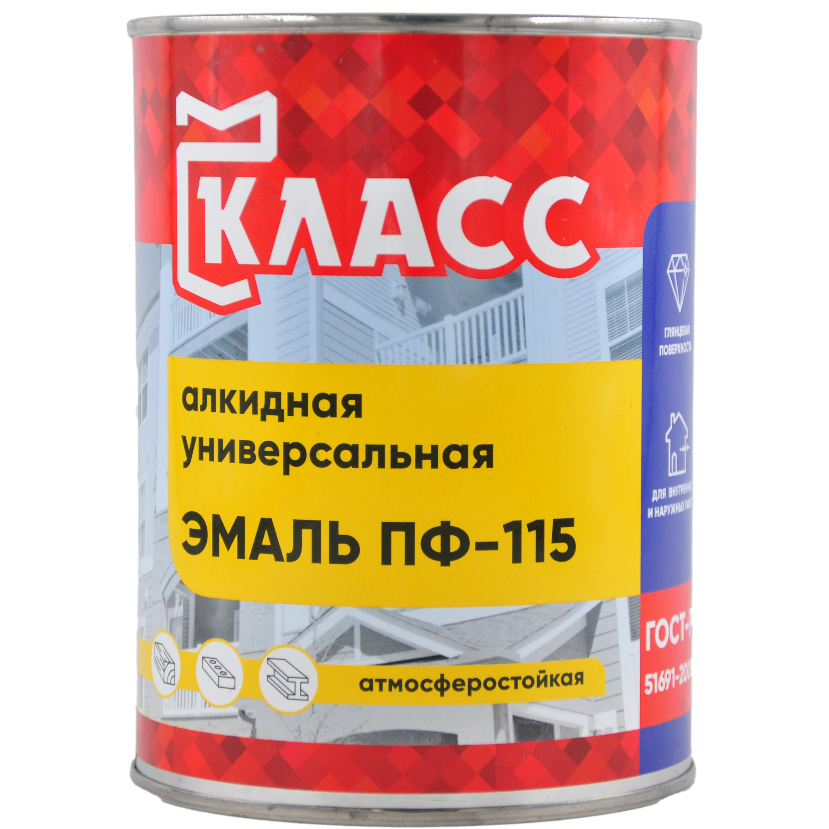 Эмаль ПФ-115 белый (0,9 кг) Класс 24