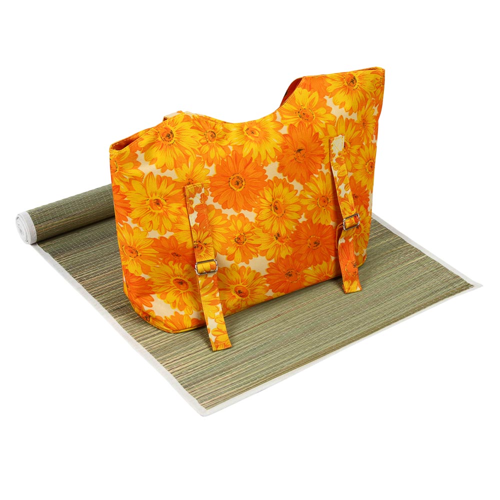 Сумка с пляжным ковриком в комплекте ЯРКОЕ ЛЕТО, 45,5x17x31см