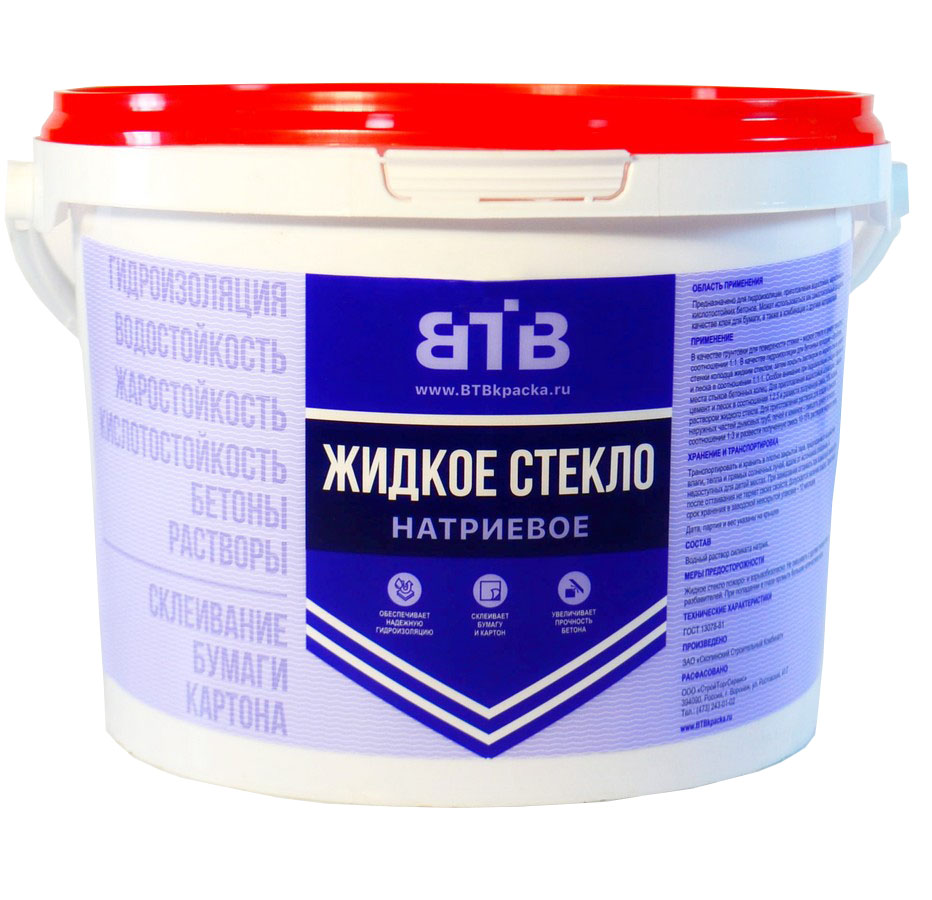 Жидкое стекло ВТВ 3 кг, ведро