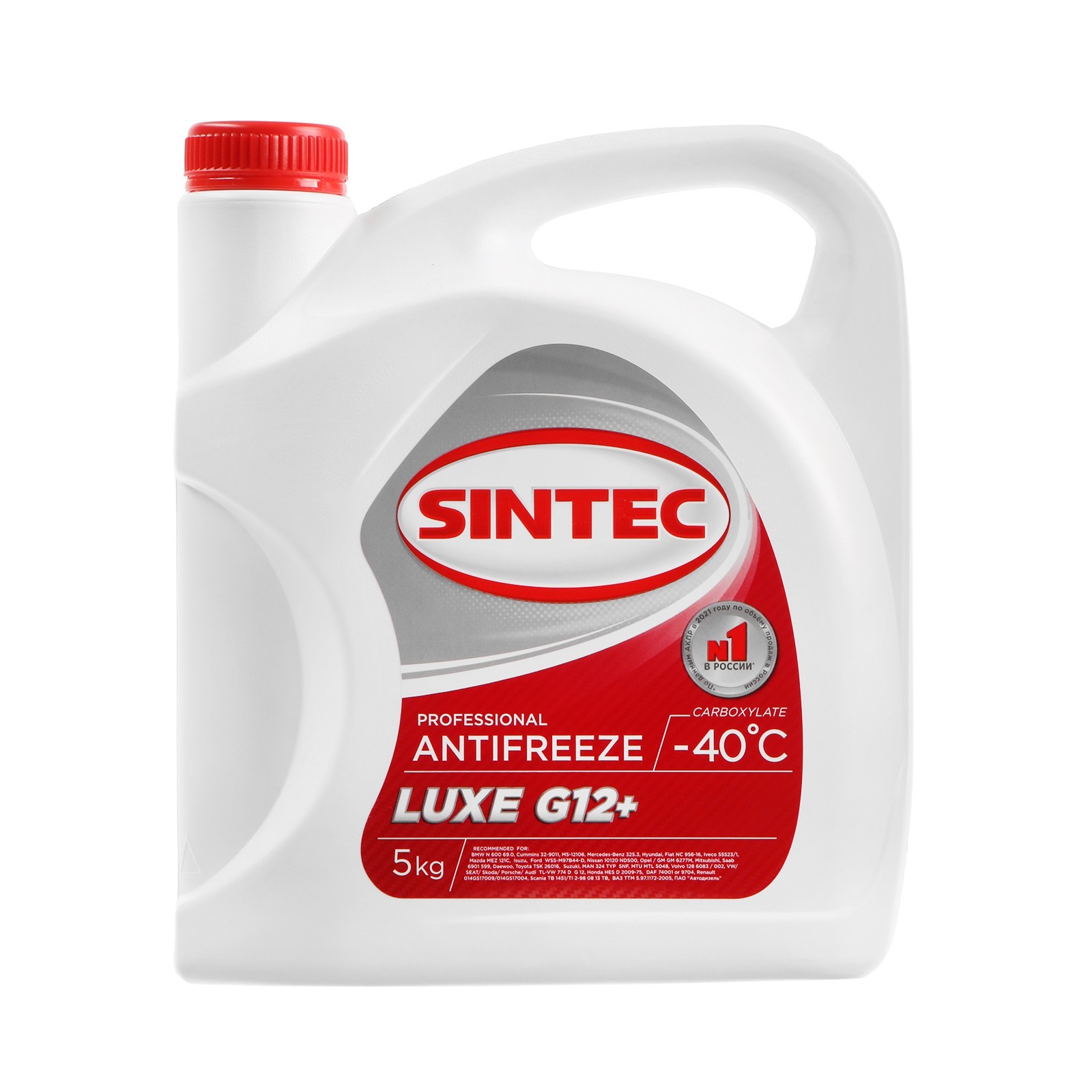 Антифриз Sintec Luxe G12+ 5кг (red НОВЫЙ)