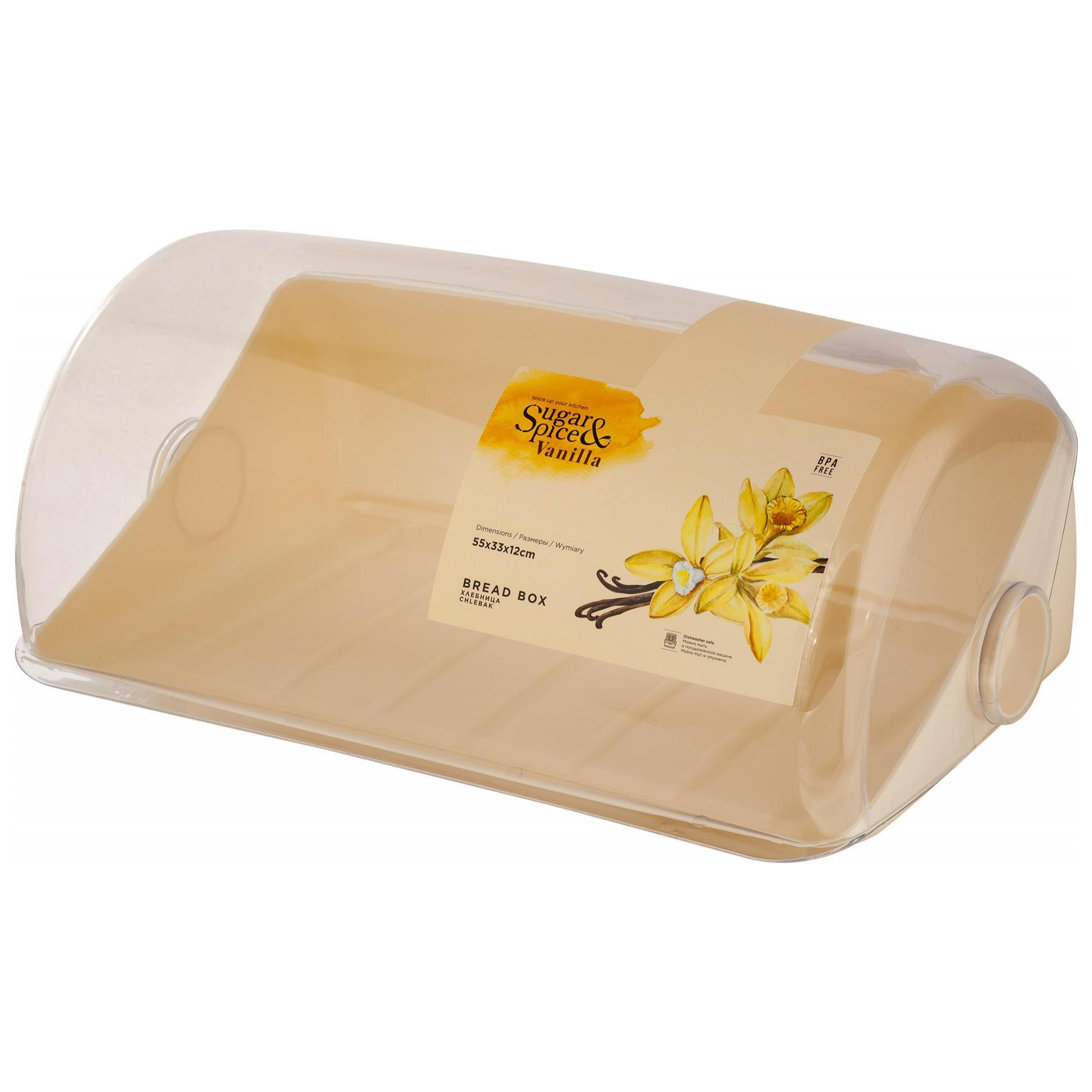 Хлебница Sugar&Spice Vanilla, 395х250х177 мм, шампань