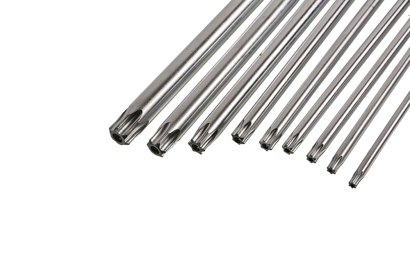 Набор ключей TORX Cr-V 9шт., T9-T50, длинные, ПЛАСТИКОВЫЙ КЕЙС Sturm!