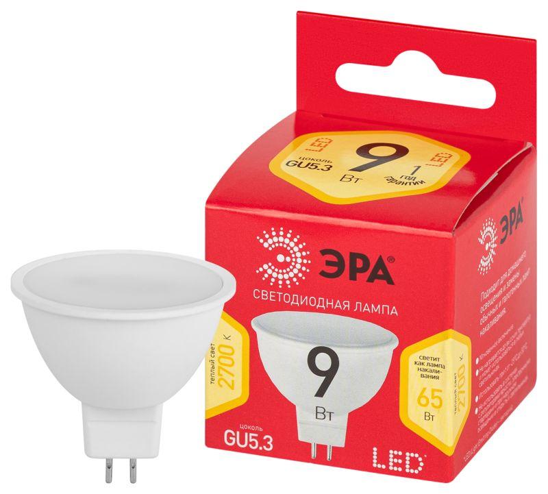 Лампочка светодиодная RED LINE LED MR16-9W-827-GU5.3 R 9 Вт софит теплый белый свет