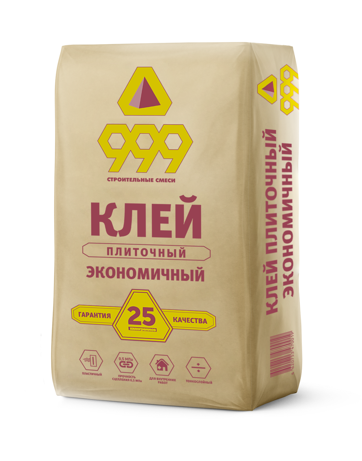 Клей плиточный Экономичный 999 25 кг