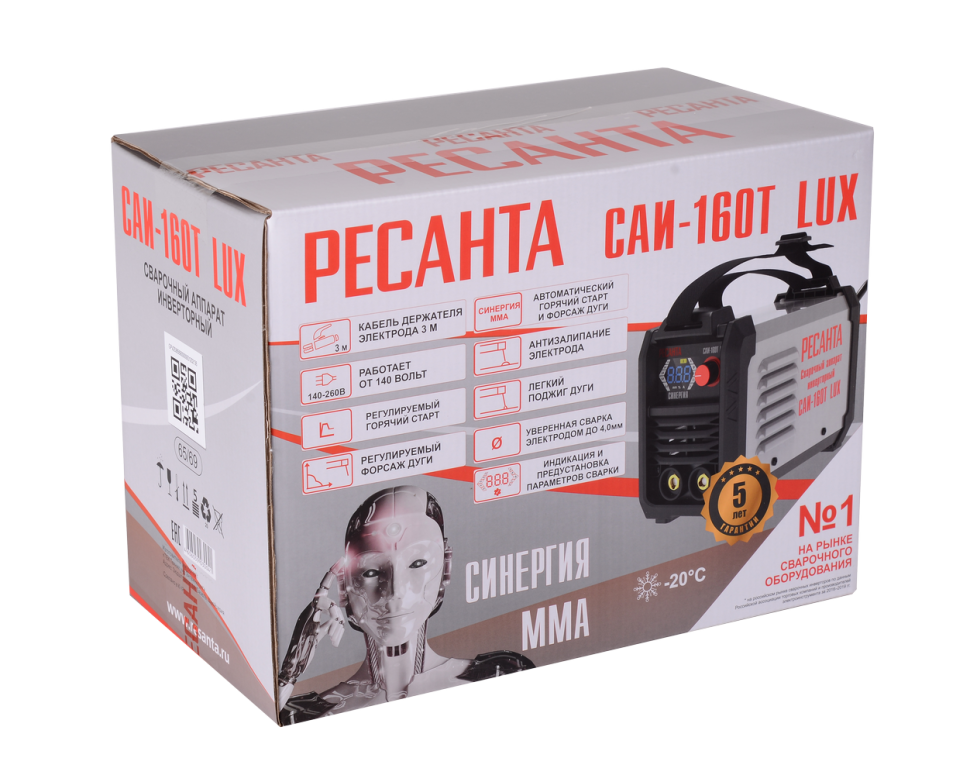 Сварочный аппарат инверторный САИ-160T LUX Ресанта