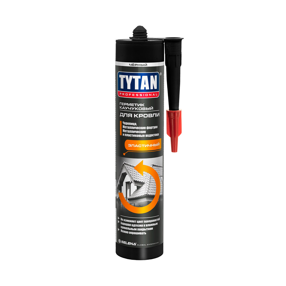 Каучуковый герметик для кровли Tytan Professional, 310 мл, черный